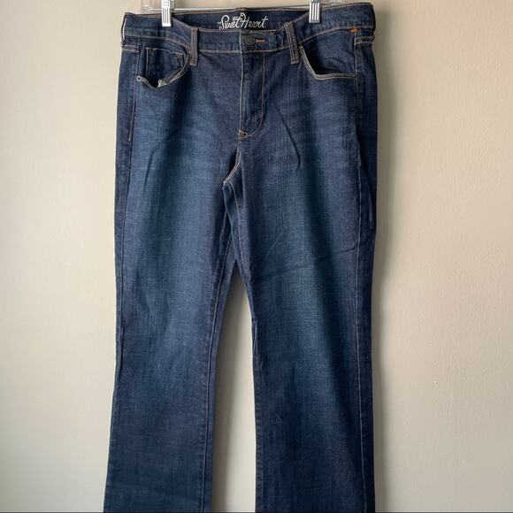 Old Navy "The Sweet Heart " 10" Rise 32.5" Inseam Dark Wash Denim Jeans - Sz 12L - Picture 3 of 7